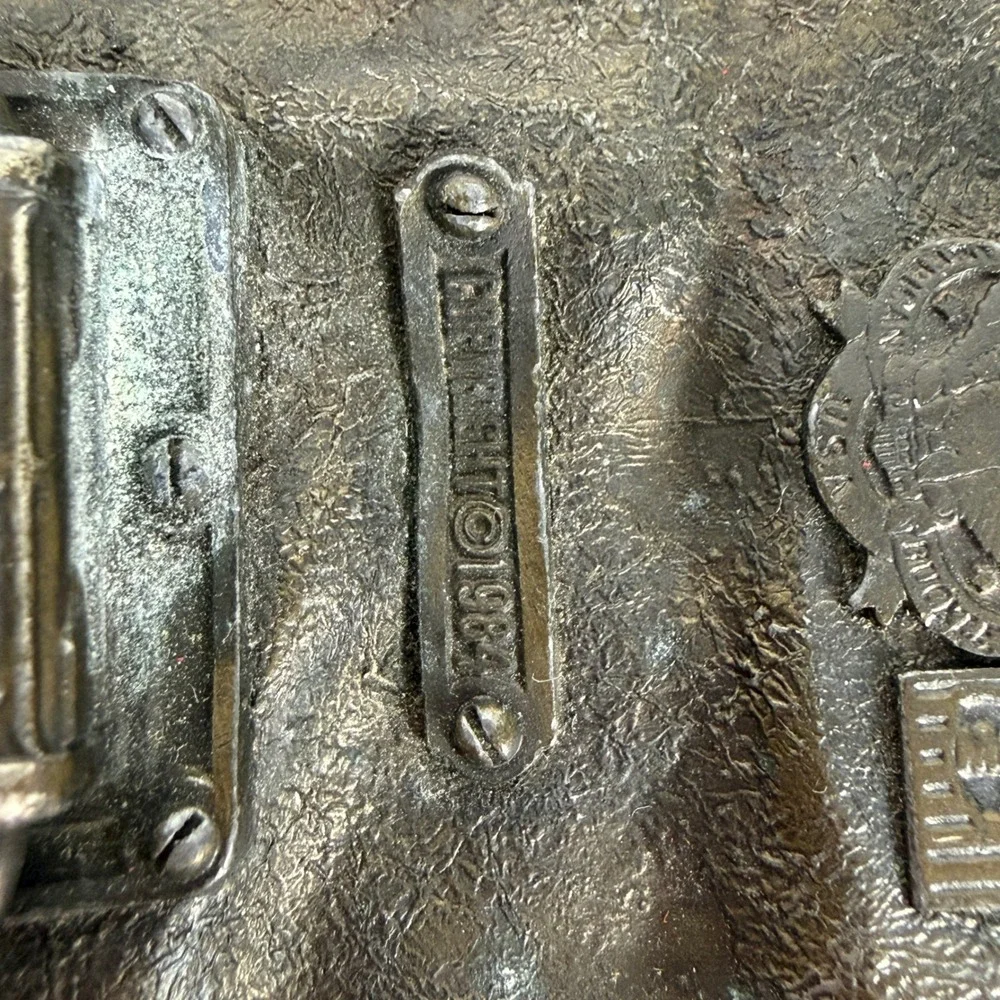 Vintage 1984 The Great American Buckle Co Statue of Liberty Belt Buckle USA 1604